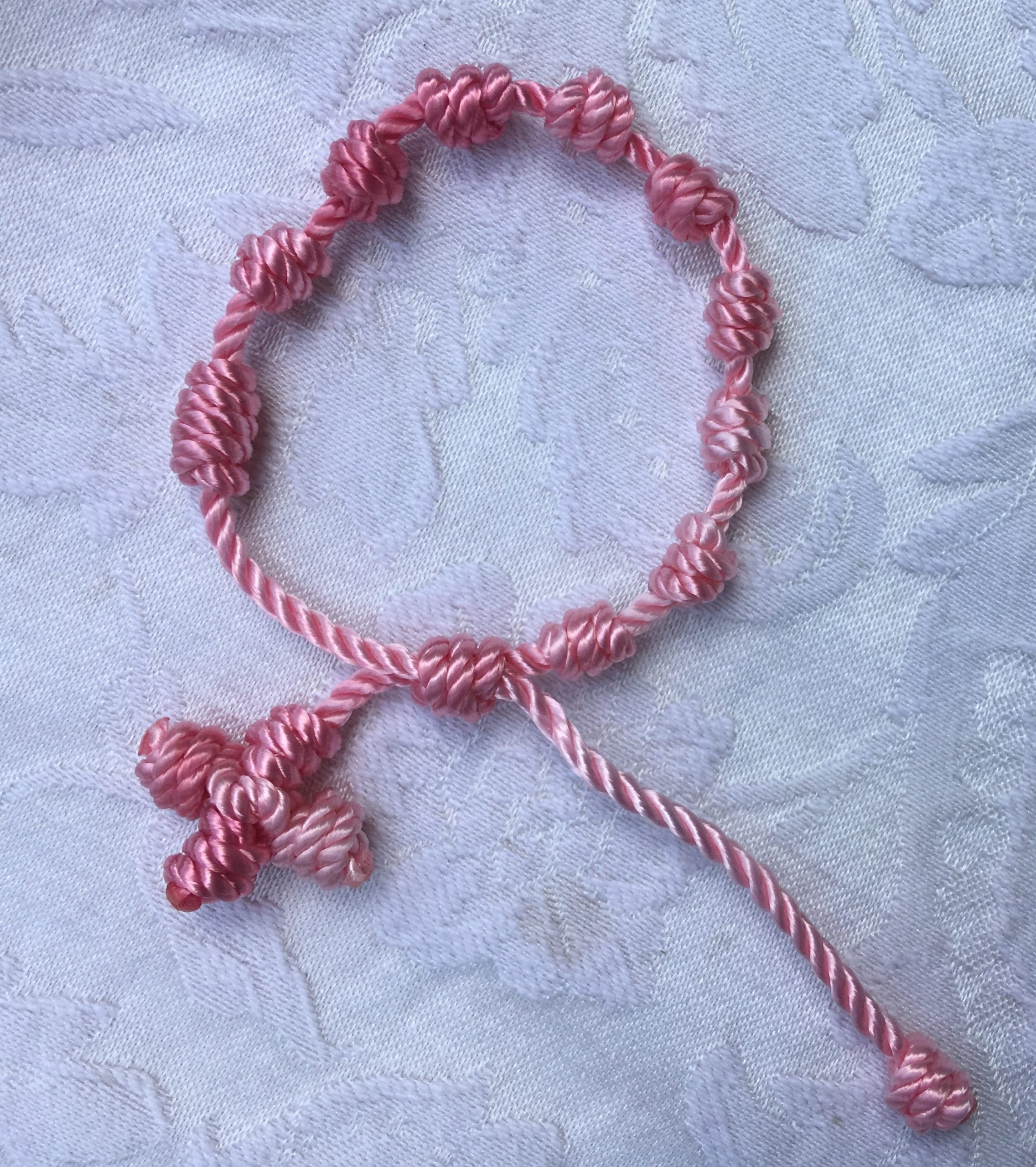 Rose Ombré Decade Bracelet - Doer of Knots